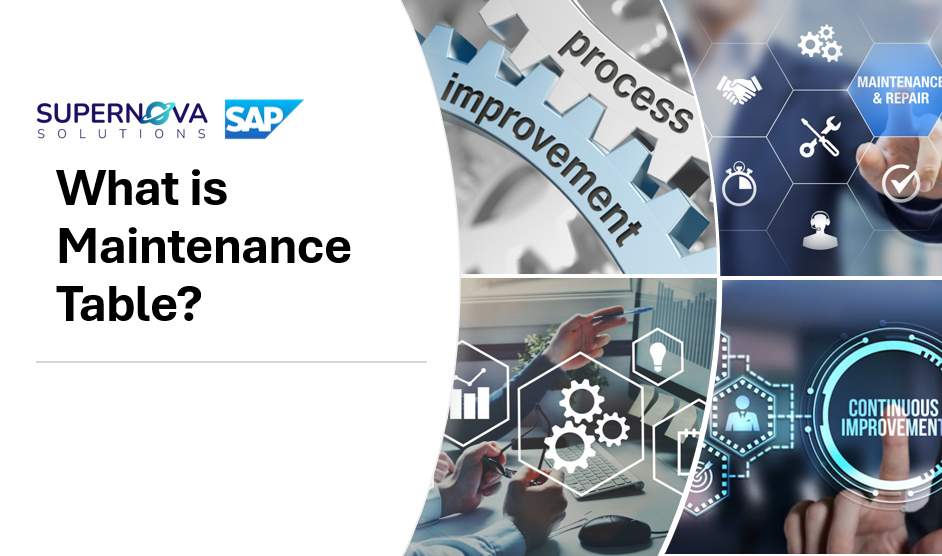 What is Maintenance Table? GC-007